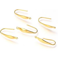 316 Surgical Stainless Steel Earring Hooks with Vertical Loop — Jewelry Findings