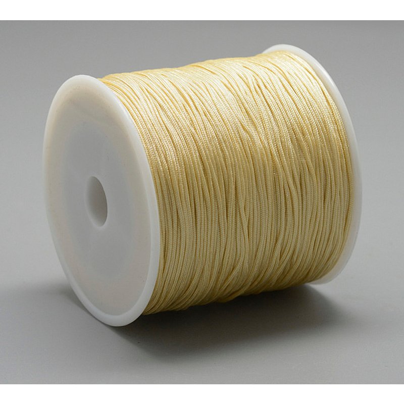 Fil en nylon cordon de nouage chinois khaki clair 0.8mm 100m