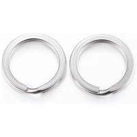 304 Stainless Steel Split Key Rings, Tarnish Resistant, 25mm ID — Jewelry Findings
