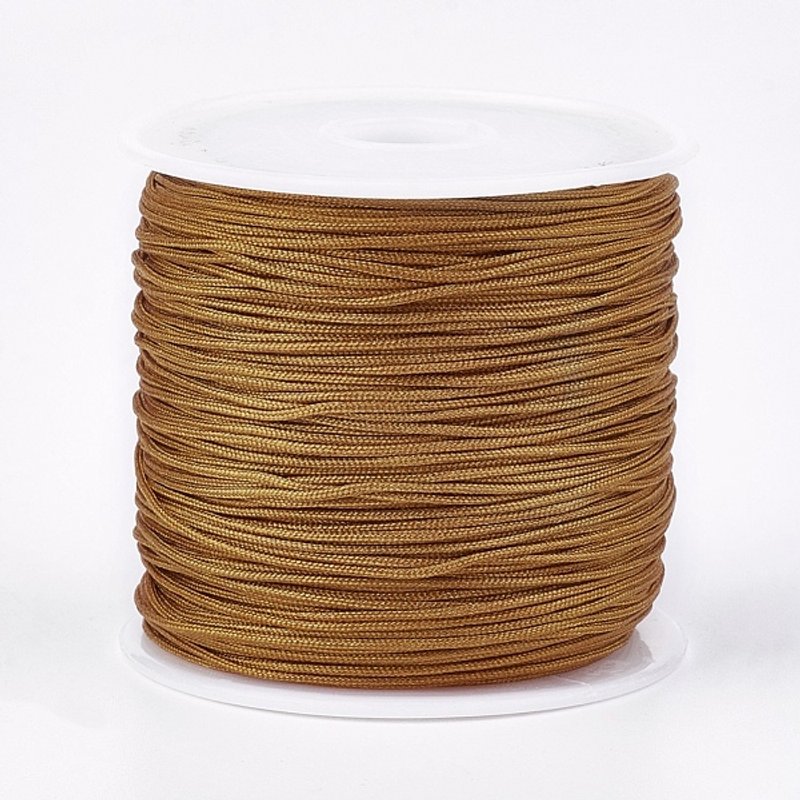 Fil de nylon pour la fabrication de bijoux tissés sur mesure, Sienna, 0.8mm — Chaînes, fils et cordons