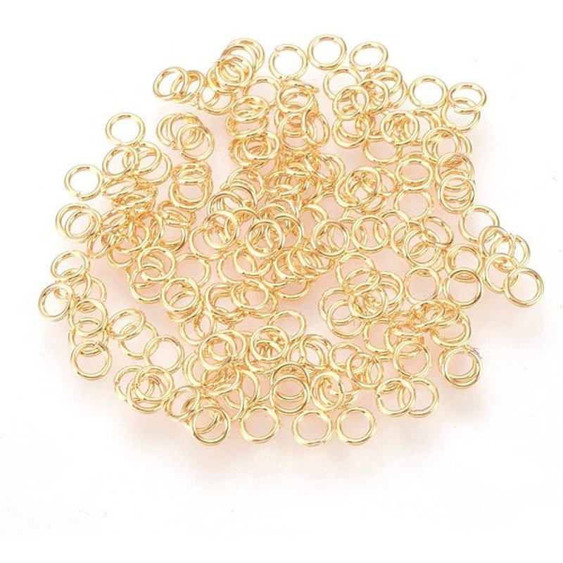Anneaux Brisés Ouverts en Acier Inoxydable 304, Sans Nickel, Plaqué Or 18K — Accessoires pour bijoux