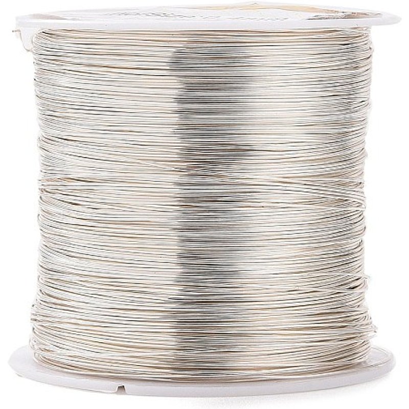 Fil de cuivre rond pour la création de bijoux, 26 gauge, 0.4mm — Chaînes, fils et cordons