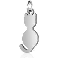 Pendentifs en Acier Inoxydable 201 - Silhouette de Chat — Breloques et pendentifs