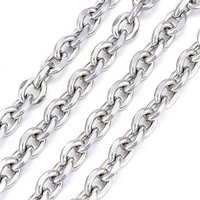 Chaînes de câble en acier inoxydable 304, coupe diamant, non soudées