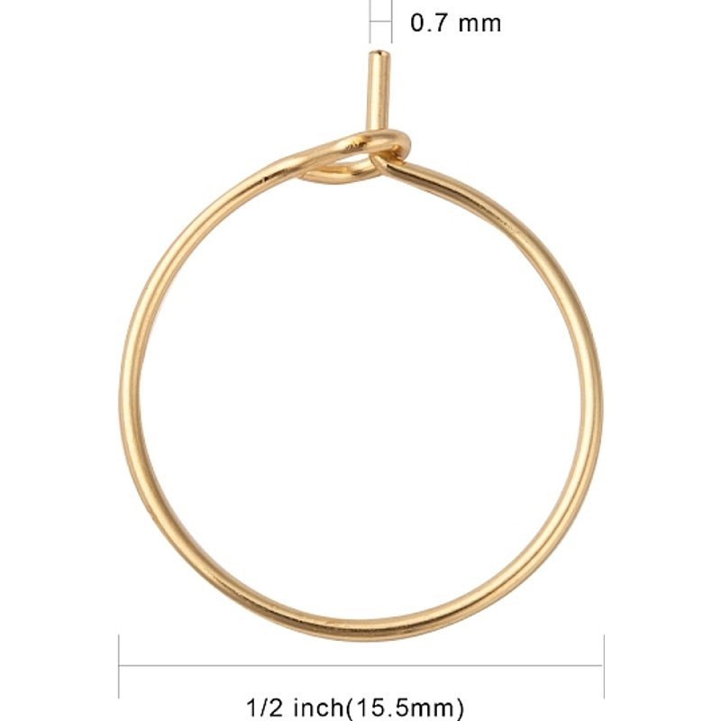 Charms en acier inoxydable 316 pour verres à vin et crochets d'oreilles — Accessoires pour bijoux