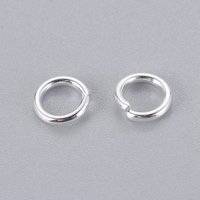 304 Stainless Steel Open Jump Rings, Silver Plated, 18 Gauge — Jewelry Findings