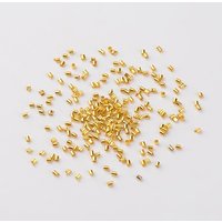 Perles à écraser en laiton, sans cadmium, sans nickel, sans plomb, dorées — Perles à bijoux