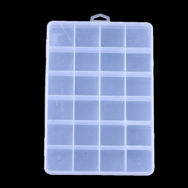 Plastic Bead Storage Container with 24 Compartments — Jewelry Display & Storage