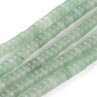 Fils de Perles d'Aventurine Verte Naturelle, Heishi, 4.5x2.5mm, 160pcs — Perles à bijoux