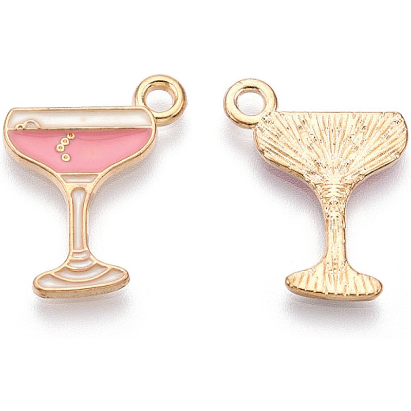 Pendentif en alliage en or léger et rose, sans cadmium ni plomb — Breloques et pendentifs