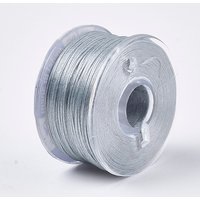 Fil à perles en nylon enduit pour perles de rocaille, gris foncé, 0,1 mm