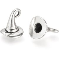 Charms de Chapeau de Sorcière en Argent Antique, Sans Cadmium ni Plomb — Breloques et pendentifs