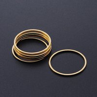 304 Stainless Steel Linking Rings, Laser Cut, Golden, 20x1mm — Jewelry Findings