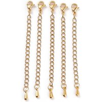 304 Stainless Steel Chain Extender with Lobster Claw Clasps — Jewelry Findings