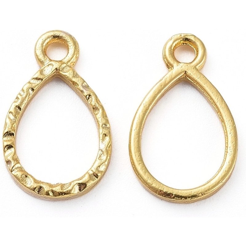 Zinc Alloy Open Back Bezel Pendants for DIY Jewelry Making — Jewelry Making Tools
