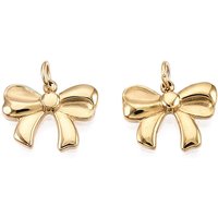Charm en acier inoxydable 304 avec nœud papillon et anneau — Breloques et pendentifs