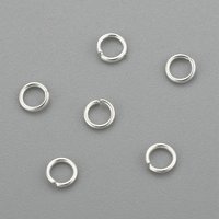 304 Stainless Steel Open Jump Rings, Silver, 24 Gauge, 2mm ID