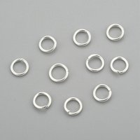 304 Stainless Steel Open Jump Rings, Silver, 20 Gauge, 5x0.8mm