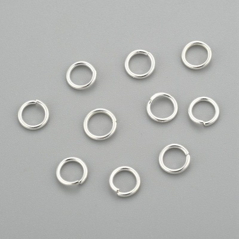 Anneaux de Saut en Acier Inoxydable 304, Ouverts, Argent, 20 Gauge, 5x0.8mm — Accessoires pour bijoux