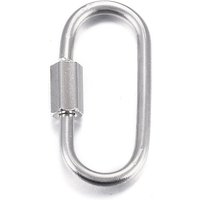 304 Stainless Steel Screw Carabiner Lock Charms for Jewelry Making — Jewelry Findings