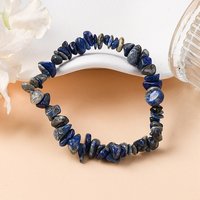 Bracelet Élastique Unisexe en Lapis Lazuli Naturel — Bracelet Femme