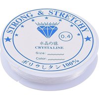 Fil Élastique Cristal pour Bracelets Élastiques DIY, Transparent, 0.4mm — Chaînes, fils et cordons