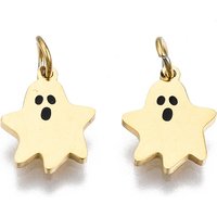 Charms en Acier Inoxydable 316 pour Halloween avec Anneaux de Saut