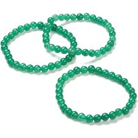 Bracelet Élastique Femme en Aventurine Verte Naturelle — Bracelet Femme