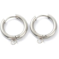 Trouvailles de boucles d'oreilles huggie en acier inoxydable 201 avec boucle — Accessoires pour bijoux