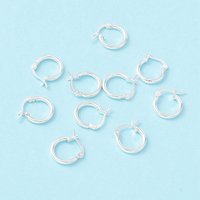 925 Sterling Silver Chunky Small Huggie Hoop Earrings for Women — Hoop Earrings
