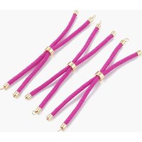 Bracelet en cordon nylon torsadé avec éléments en laiton — Outils de création de bijoux
