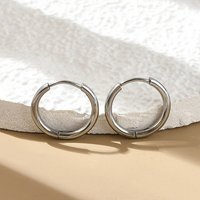 Non-Tarnish 304 Stainless Steel Huggie Hoop Earrings for Women — Hoop Earrings