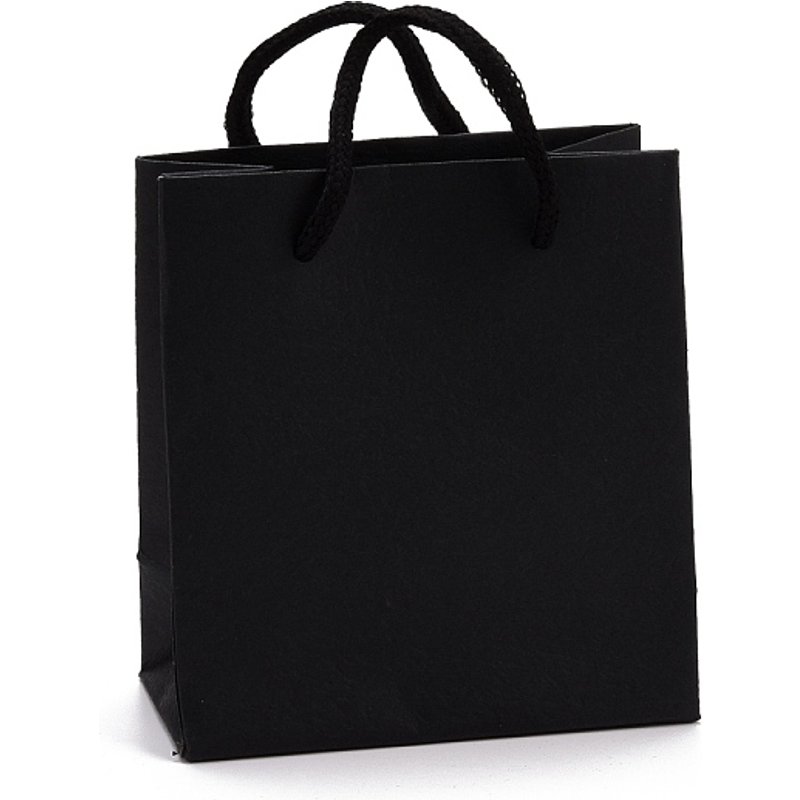 Sacs en papier rectangulaires avec poignées pour cadeaux et achats, noir — Rangement et présentation