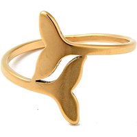 Bague Doigt à Double Queue de Baleine en Acier Inoxydable pour Femmes — Bijoux fantaisie