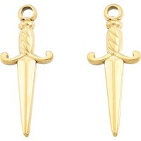 Pendentif Épée en Acier Inoxydable 201 avec Plaquage en Or 18K — Breloques et pendentifs