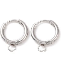 Trouvailles de boucles d'oreilles Huggie en acier inoxydable 304 avec boucle horizontale