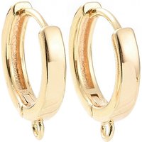 Trouvailles de Boucles d'Oreilles en Laiton, Plaqué Or 18K, Sans Cadmium — Accessoires pour bijoux