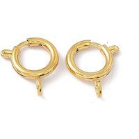 PVD Vacuum Plating 201 Stainless Steel Spring Ring Clasps — Jewelry Findings