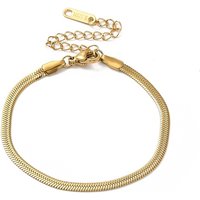 Bracelet en chaîne herringbone en acier inoxydable 304 avec ionisation pour hommes et femmes — Bracelet Femme