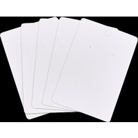 Cartes d'affichage pour boucles d'oreilles rectangulaires avec trou de suspension