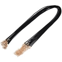 Waxed Cotton Cord Necklace Making with Alloy Clasps and Chain Extenders — Jewelry Making Tools