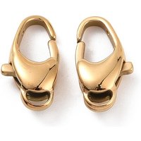 Ion Plating 304 Stainless Steel Lobster Claw Clasps, Golden — Jewelry Findings