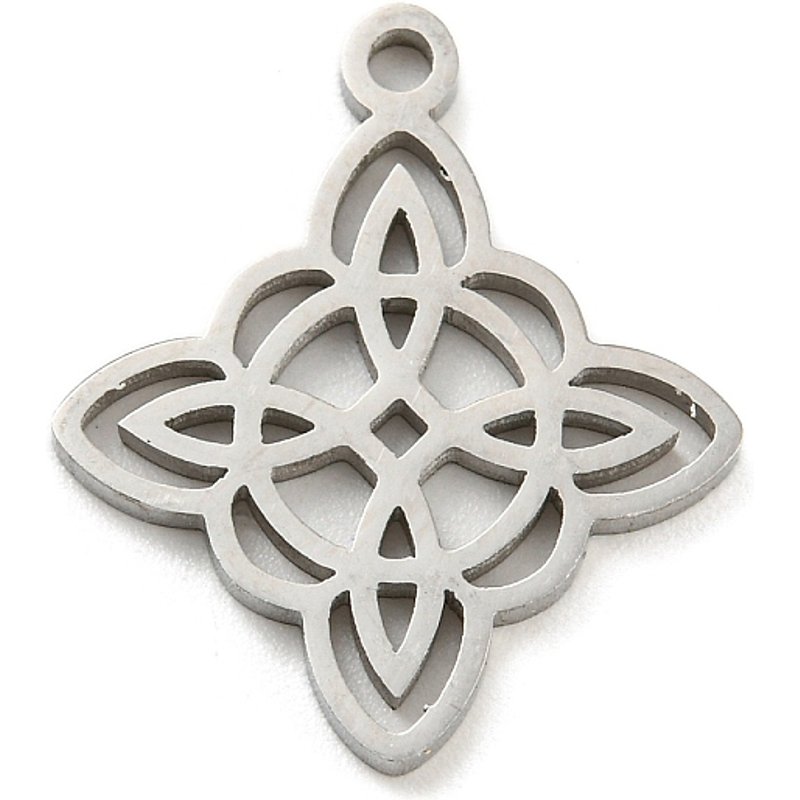 Pendentif en Acier Inoxydable 304 avec Charme de Nœud de Sorcière — Breloques et pendentifs