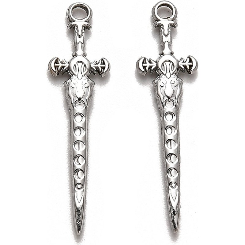 Pendentif en Acier Inoxydable 304 Non-Tarnissant, Charme Épée — Breloques et pendentifs