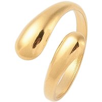 Ion Plating 304 Stainless Steel Open Cuff Ring for Women — Costume Jewelry