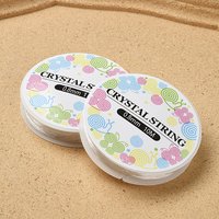 Fil Élastique Cristal Rond pour Création de Bijoux, Transparent