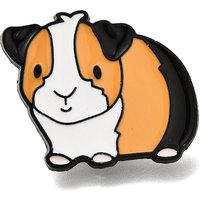 Guinea Pig Enamel Brooches in Black Alloy for Clothing and Backpacks
