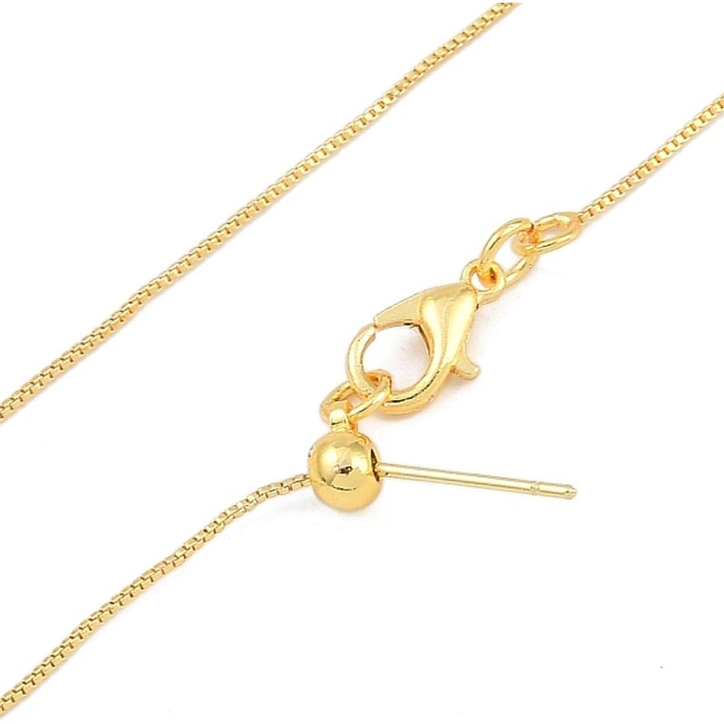 Collier Ajustable en Chaîne en Laiton pour Femmes et Hommes — Collier pendentif