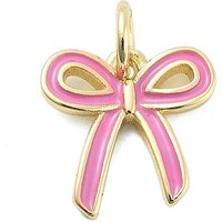 Charm en Émail en Laiton avec Anneau, Plaqué Or 18K — Breloques et pendentifs