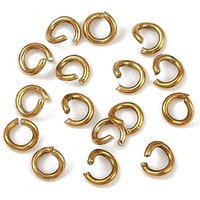 Anneaux ouverts en acier inoxydable 304, dorés, 4x0.8mm — Accessoires pour bijoux
